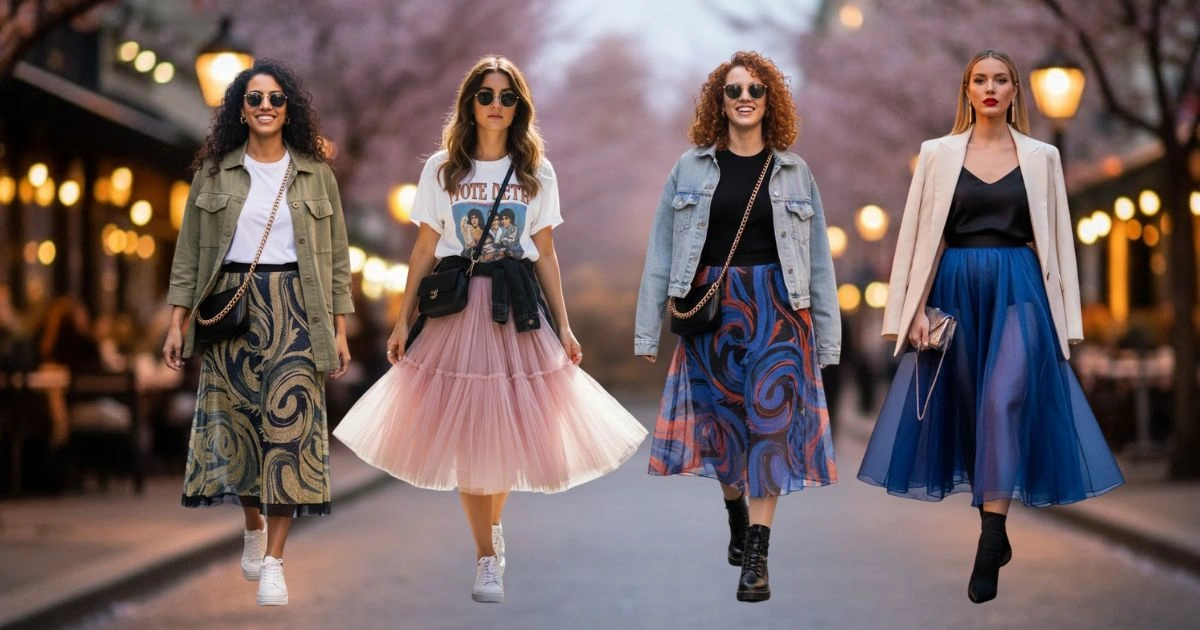 Sheer Skirts Are Everywhere: The Hottest Style Right Now